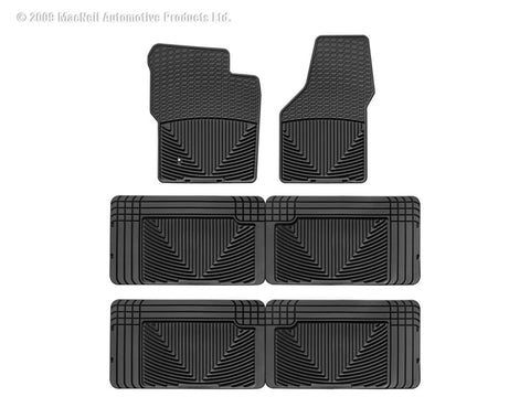 WeatherTech 00-05 Ford Excursion Front/Rear/and Rear Rubber Mats - Black