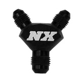 Nitrous Express 6AN x 4AN x 4AN Billet Pure-Flo Y Fitting - Black