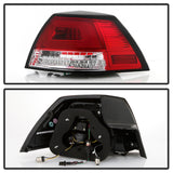 Spyder Pontiac G8 08-09 Version 2 Light Bar LED Tail Lights - Red Clear- ALT-YD-PG808V2-LB-RC