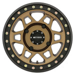 Method MR405 UTV Beadlock 15x7 5+2/38mm Offset 4x136 106mm CB Method Bronze Wheel - Matte Black Ring