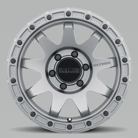 Method MR317 17x8.5 0mm Offset 6x120 67mm CB Matte Titanium Wheel