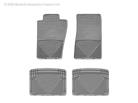 WeatherTech 82-04 Chevrolet S-10 Pickup Front and Rear Rubber Mats - Grey