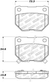 StopTech Street Touring 06-07 Subaru Impreza WRX (Exc STi) Rear Brake Pads