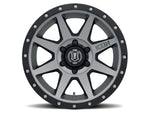 ICON Rebound 18x9 5x5 -12mm Offset 4.5in BS 71.5mm Bore Titanium Wheel