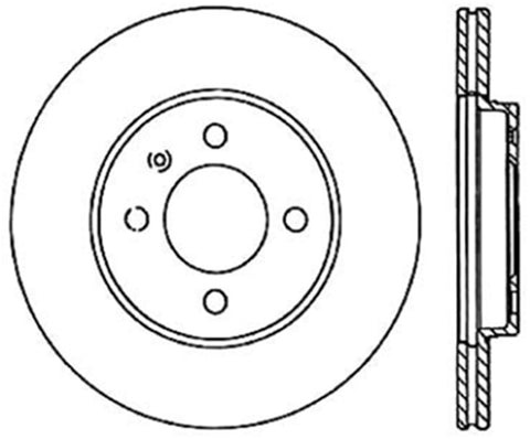StopTech Slotted Sport Cryo Brake Rotor