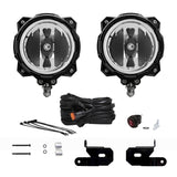 KC HiLiTES Jeep JL/JT A-Pillar/Cowl Mount Kit w/6in. Gravity LED Pro6 Driving Beam Lights