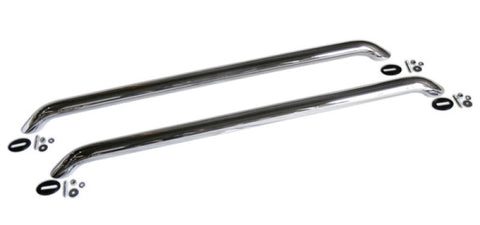 Go Rhino Bed Rails - 84in Long - w/o Base Plates - Chrome