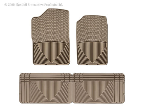 WeatherTech 80-99 GMC C/K Series Pickup Front and Rear Rubber Mats - Tan