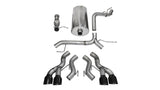 Corsa 12-13 Cadillac Escalade ESV DUB 6.2L V8 Black Sport Cat-Back Exhaust