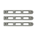 DV8 Offroad 2007-2018 Jeep JK Silver Slot Style Door Handle Inserts - Set Of 3