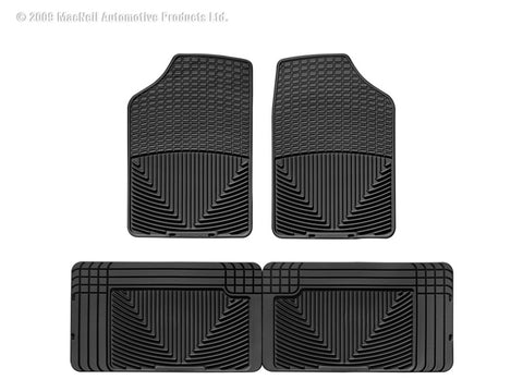 WeatherTech 84-95 Plymouth Voyager Front and Rear Rubber Mats - Black