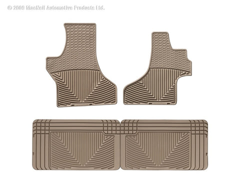 WeatherTech 85-05 Chevrolet Astro Van Front and Rear Rubber Mats - Tan