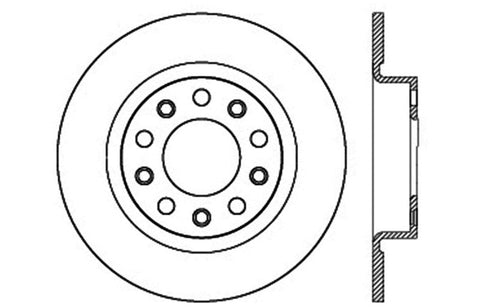 StopTech 2013-2014 Dodge Dart Drilled Left Rear Rotor