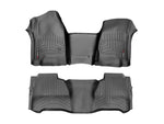 WeatherTech 2017+ Ford F-250/F-350/F-450/F-550 Crew Cab Front and Rear FloorLiner - Black