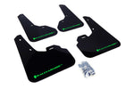 Rally Armor 2010+ Mazda3/Speed3 UR Black Mud Flap w/ Green Logo