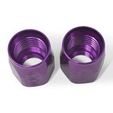 Russell Performance 2-Piece -6 AN Anodized Full Flow Swivel Hose End Sockets (Qty 2) - Purple