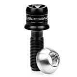 Raceseng TLR-1 Titanium Lug Bolt Set - M14x1.5mm / R14 Floating Seat - Brushed Black