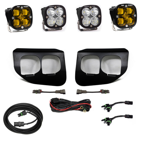 Baja Designs Ford Super Duty (20-On) Fog Lights Dual FPK Amber SAE/Sport DC Baja Designs