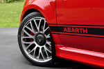 Rally Armor 12+ Fiat 500 (Pop/Sport/Lounge/Abarth) Black Mud Flap w/ Red Logo