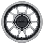 Method MR409 Bead Grip 15x8 / 4+4/0mm Offset / 4x156 / 132mm CB Steel Grey Wheel