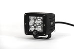 KC HiLiTES C-Series 3in. C3 LED Light 12w Amber Spot Beam (Pair Pack System) - Black