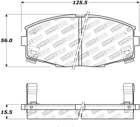 StopTech Street Touring 87-92 MK3 Supra Front Brake Pads