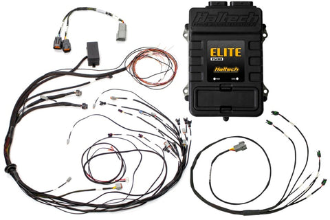 Haltech Mazda 13B (S6-8) Elite 1500 Terminated Harness ECU Kit w/Square EV1 Inj Connectors