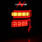 ANZO 2014-2020 Toyota 4Runner T.L Chrome Housing Clear Lens Red Light Bar W/Sequential