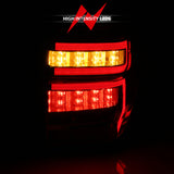 ANZO 2014-2020 Toyota 4Runner T.L Chrome Housing Clear Lens Red Light Bar W/Sequential