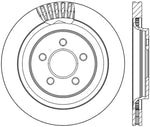 StopTech 2015 Ford Mustang GT w/ Brembo Brakes Left Rear Slotted Brake Rotor