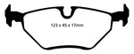 EBC 99-02 BMW Z3 2.5 Redstuff Rear Brake Pads