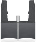 Husky Liners 09-16 Dodge Ram 1500/2500/3500 12in W Black Top SS Weight Kick Back Front Mud Flaps