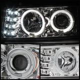 Spyder Chevy Colorado 04-12 Projector Headlights Halogen- LED Halo Chrm PRO-YD-CCO04-HL-C