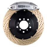 StopTech 2015 VW GTI Front BBK w/ Silver ST-40 Caliper Zinc Drilled 355x32 2pc Rotor