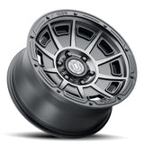 ICON Victory 17x8.5 6x120 0mm Offset 4.75in BS Smoked Satin Black Tint Wheel