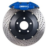 StopTech 15 Audi S3 / 15 Volkswagen Golf R Front BBK w/ Blue ST-60 Caliper Drilled 380X32 2pc Rotor