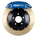 StopTech 2015 VW GTI Front BBK w/ Blue ST-40 Caliper Zinc Slotted 355x32 2pc Rotor