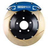 StopTech 2015 VW GTI Front BBK w/ Blue ST-40 Caliper Zinc Slotted 355x32 2pc Rotor