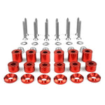 BuiltRight Industries 42 Piece Tech Plate Hardware Kit - Red