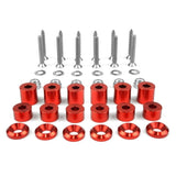 BuiltRight Industries 42 Piece Tech Plate Hardware Kit - Red