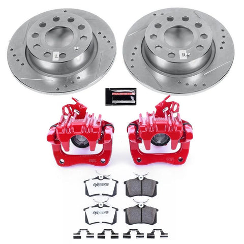 Power Stop 10-13 Audi A3 Z26 Street Kit w/ Calipers - Rear
