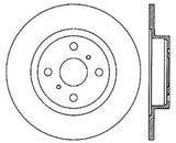 StopTech Power Slot 87-89 Toyota MR2/MR2 Spyder (Exc. Turbo) Rear Left Cryo Slotted Rotor