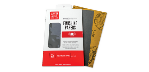 Griots Garage BOSS Finishing Papers - 800g - 5 .5in x 9in (25 Sheets)