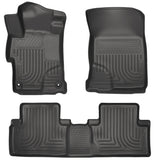 Husky Liners 2014 Honda Civic Sedan WeatherBeater Black Front & 2nd Seat Floor Liners