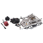 Edelbrock Pro Flo 4 Fuel Inject Kit Seq Port BBC Rect Port 625 Max HP 35 LbHr Injec Satin w/o Tablet