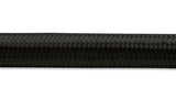 Vibrant -6 AN Black Nylon Braided Flex Hose (20 foot roll)