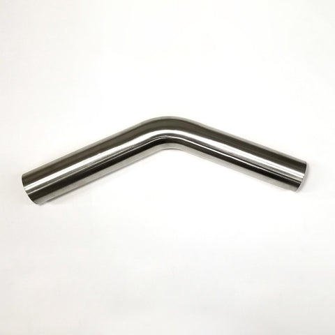 Stainless Bros 2.36in Diameter 1.5D / 3.5in CLR 45 Degree Bend 6.5in leg/6.5in leg Mandrel Bend