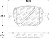 StopTech Street Touring 05-08 Scion tC/ 01-05 Celica GT Front Brake Pads