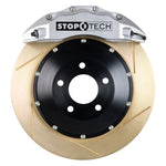 StopTech 14-15 Chevy Corvette Z51 Front BBK w/ Silver ST-60 380x32mm Zinc Coated Slotted Rotors