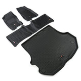 Rugged Ridge Floor Liner Front/Rear/Cargo Black 1999-2004 Jeep Grand Cherokee WJ